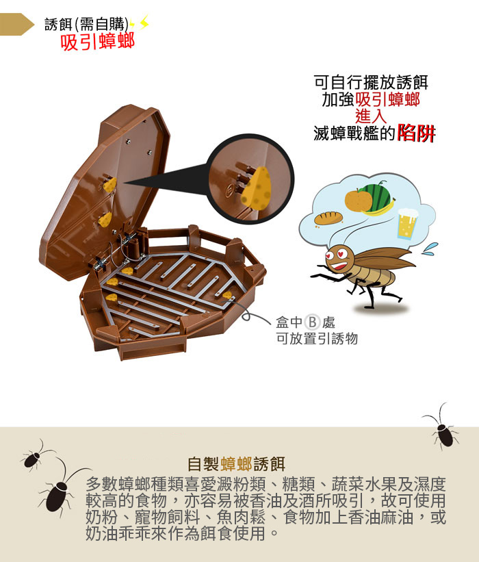 DigiMaxUP-6EA滅蟑戰艦環保電子捕蟑器網頁 產品特色描述