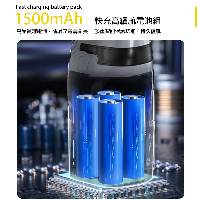 Fast charging battery pack1500mAh 快充高續航電池組高品質鋰電池,循環充電壽命長 多重智能保護功能,持久續航