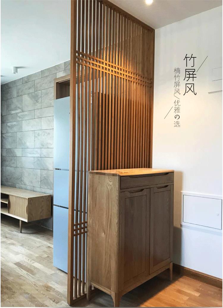 優購生活~定制隔斷屏風竹屏風現代中式屏風日式木頭隔斷格柵客廳