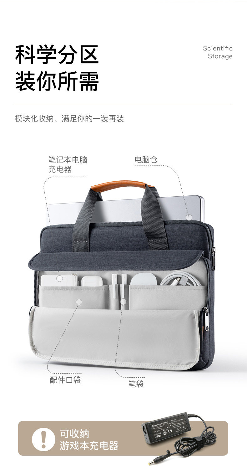 inateck電腦包筆電手提斜背男女通勤差旅公文包適用13寸 包/箱/袋 背包/書包/肩包 11