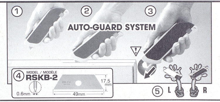 12MODEL  MODÈLE4RSKB-20.6mm3AUTO-GUARD SYSTEM49mm17.5mm5) LR