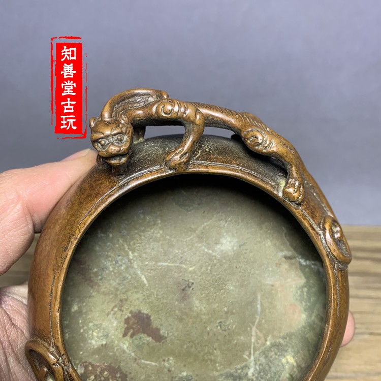 古玩銅器収蔵擬古純銅金魚筆洗灰皿硯台包漿老道家庭書房置物 112becb3a50242ac110003.jpg