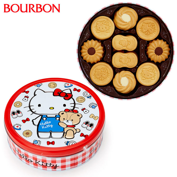 【豆嫂】日本零食 Bourbon 凱蒂貓Kitty禮盒 附精美提袋(奶油/可可)*新包裝上市