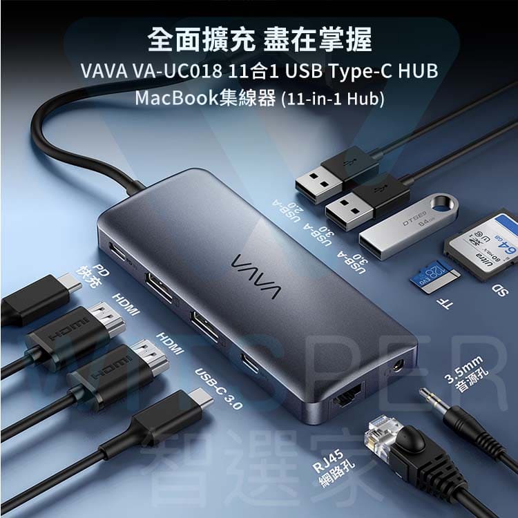 USB-C Hub筆電集線器