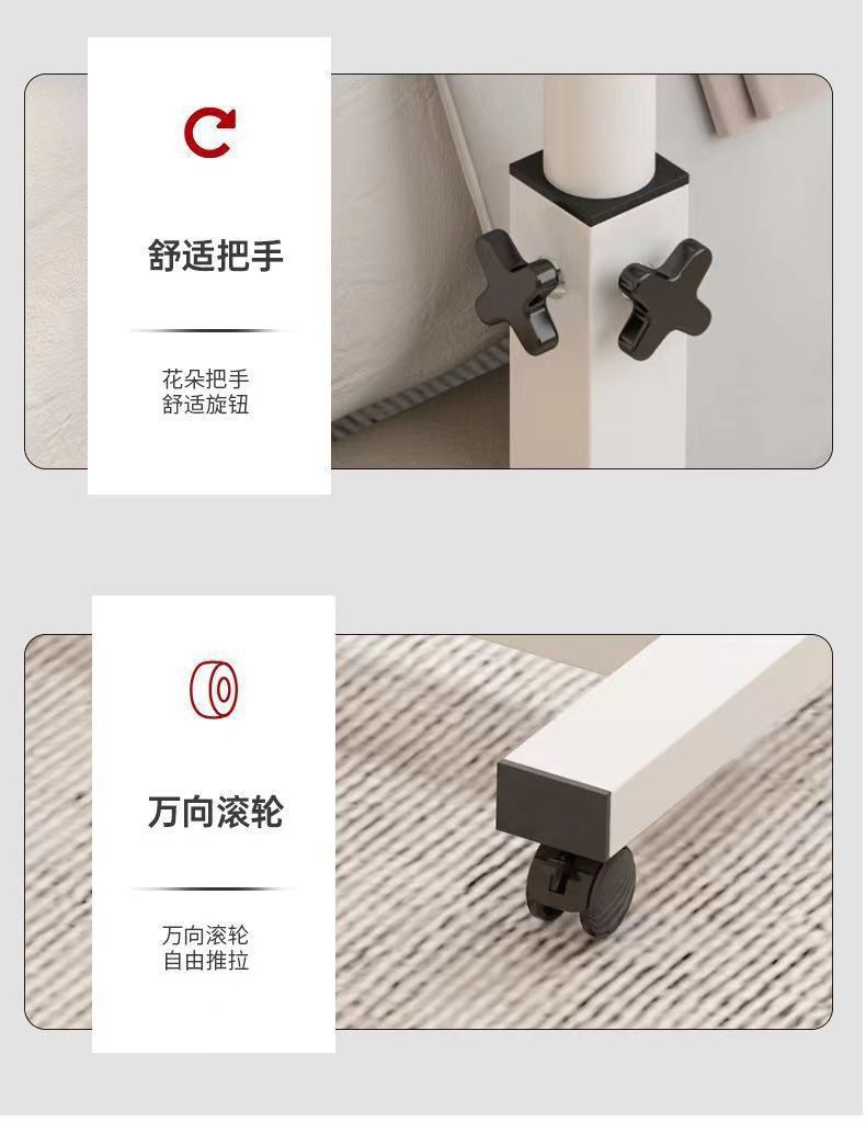 升降桌折疊沙發邊几落地帶輪家用客廳臥室懶人床邊收納移動書桌 桌 辦公桌 10