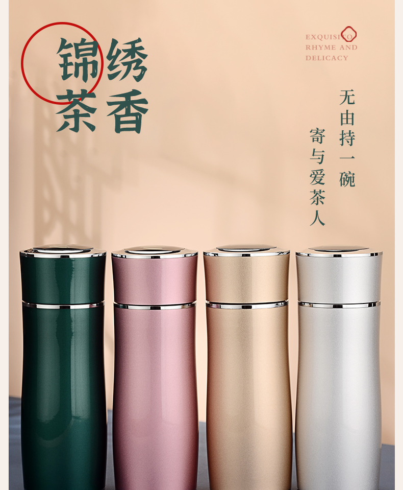 銀杯子999純銀純銀內膽保溫杯女便攜式食用水杯送父母的禮物實用| 協貿