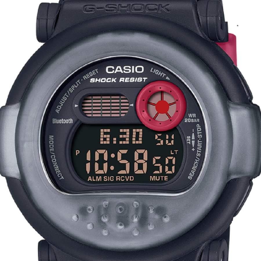免運日本公司貨卡西歐CASIO G-SHOCK G-B001MVA-1JR 黑+紅素材融合手錶