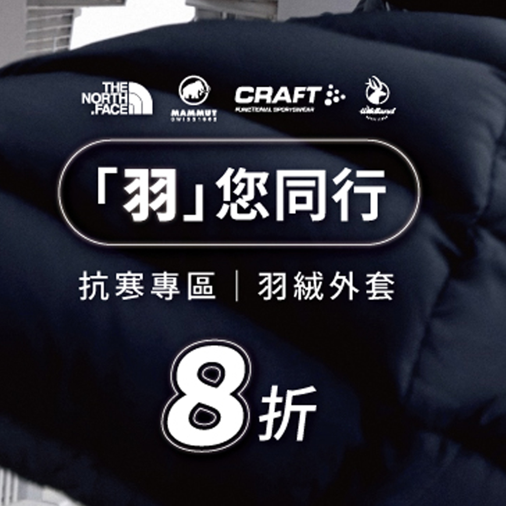 限時羽絨外套8折