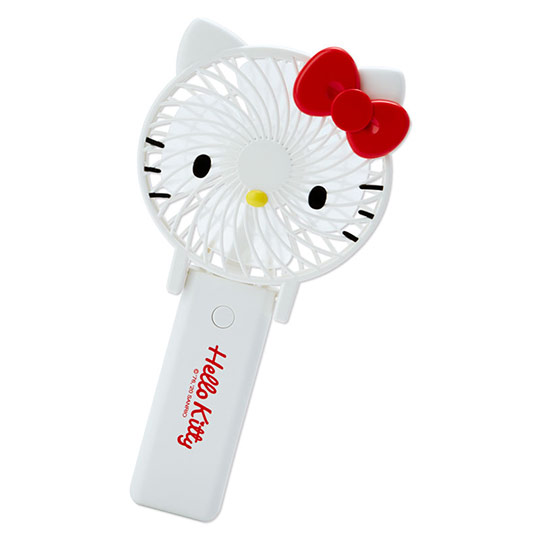 小禮堂Hello Kitty 手持電風扇隨身風扇USB電風扇桌扇(紅白大臉) | 小 