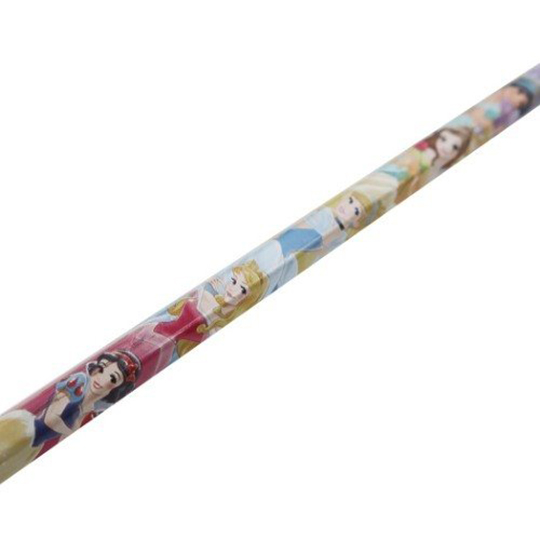 小禮堂迪士尼公主日製六角鉛筆組b鉛筆木鉛筆 4入粉黃禮服 小禮堂卡通百貨