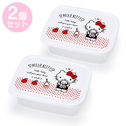 Hello Kitty 方形透明保鮮盒組