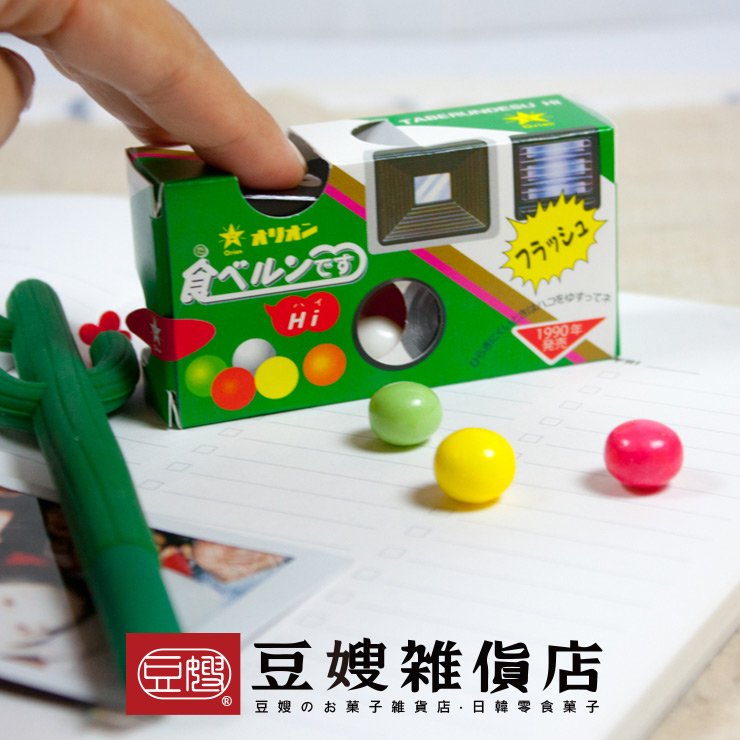 【豆嫂】日本零食 Orion 傻瓜相機造型糖菓子(24g)