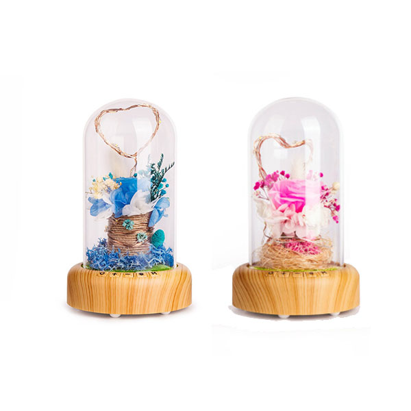 永生花流光瓶小夜燈