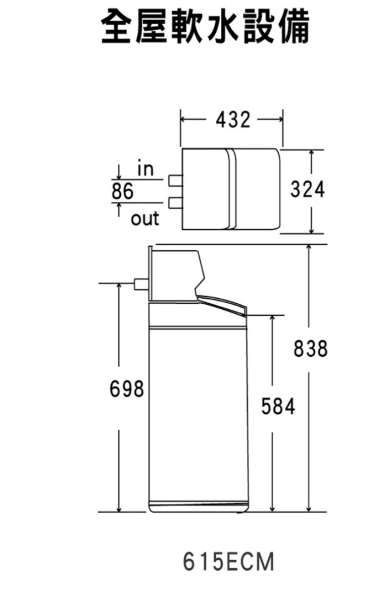 全屋軟水設備in86out432324838698584615ECM