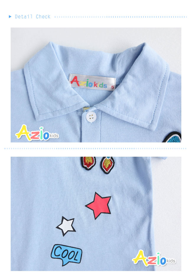 童裝 上衣 火箭星星印花短袖POLO衫(共2色)