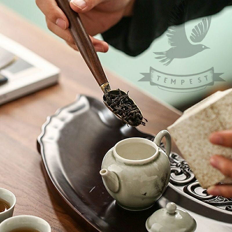 黑檀木茶勺】茶道具茶匙茶葉匙茶葉勺子茶席茶勺子茶則茶勺茶鏟挖茶匙 