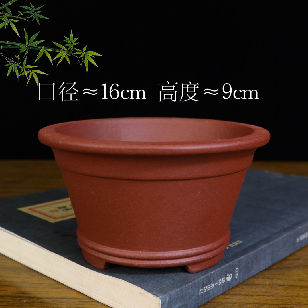 宜興 紫砂花盆栽 多肉植物盆 景盆 菖蒲盆 宜兴紫砂花盆中小号圆口多肉菖蒲盆景盆特价清仓中国风陶瓷花盆