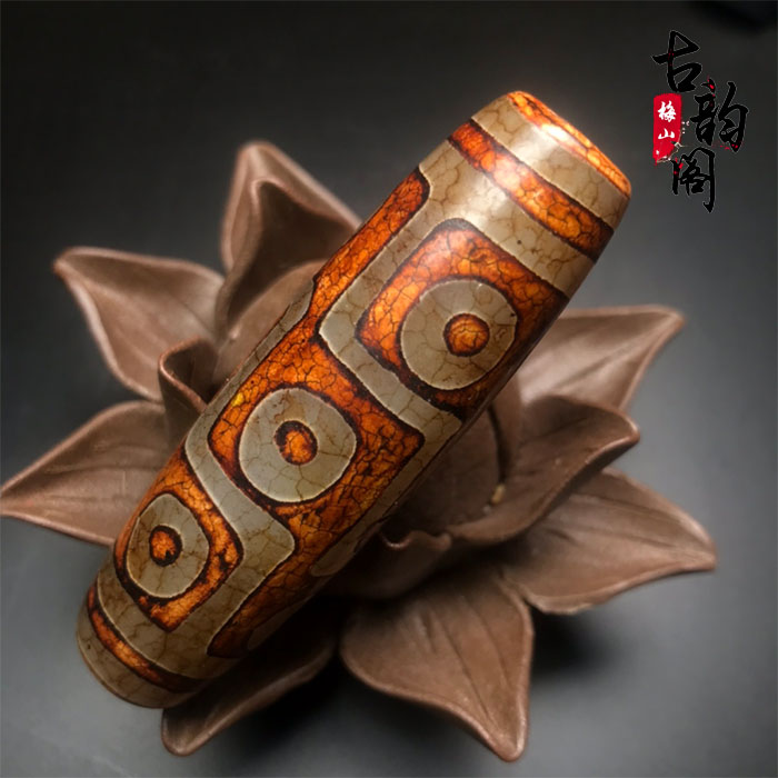 藏傳極品老瑪瑙九眼天珠天然老礦西藏老天珠項鏈吊墜西藏真品天珠| 協貿