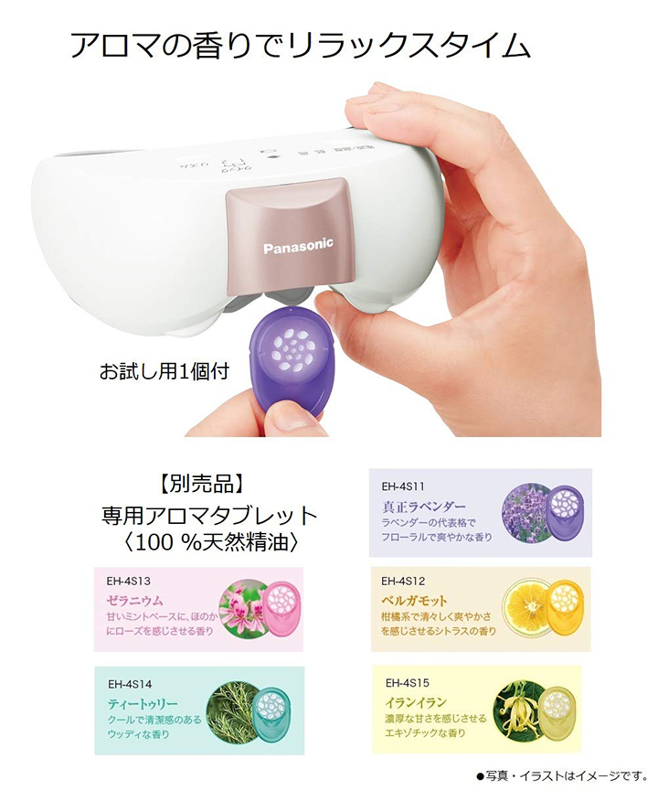 Panasonic【日本代購】 松下溫熱放鬆型眼部按摩器EH-SW57-P | 綠野春風