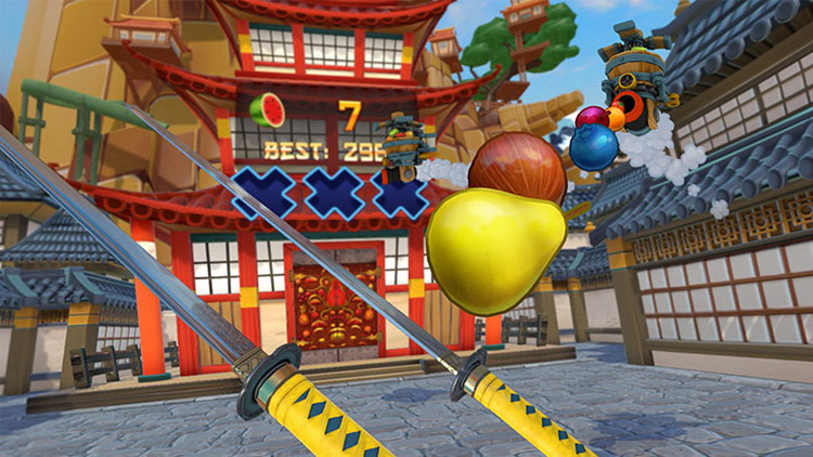 PS4 VRC GԪ  Fruit Ninja VR ^X