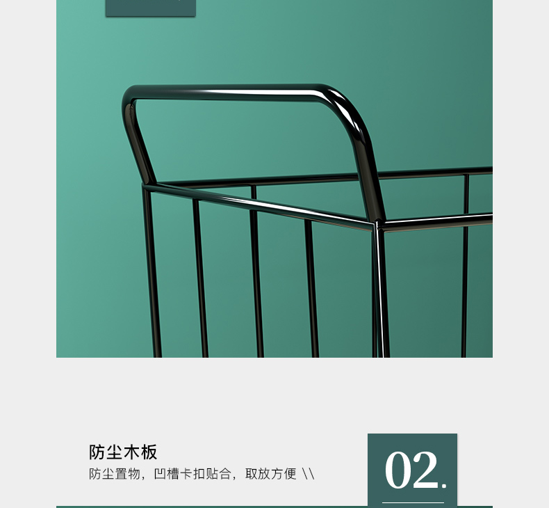 Alwaysme Rolling Wire Laundry Cart