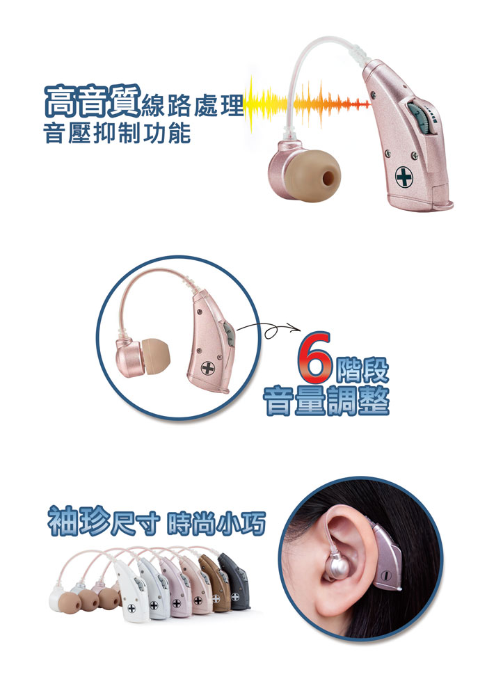 元健大和 ★ 日本耳寶 6B7 電池式耳掛型助聽器 優點說明