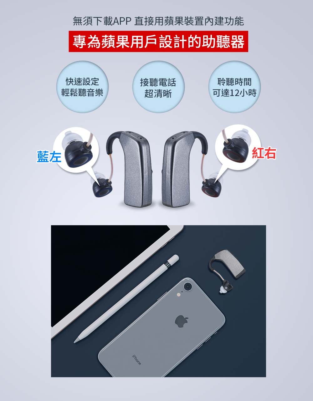 耳寶 助聽器(未滅菌)★Mimitakara MFI數位充電式耳掛型助聽器,R2