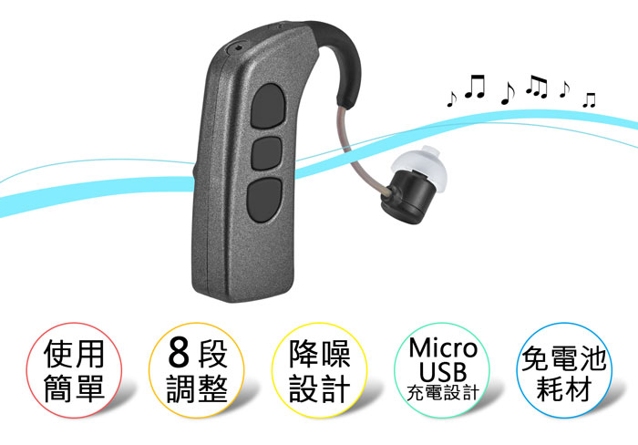 日本耳寶 6K5D 藍牙充電式耳掛型助聽器 產品介紹