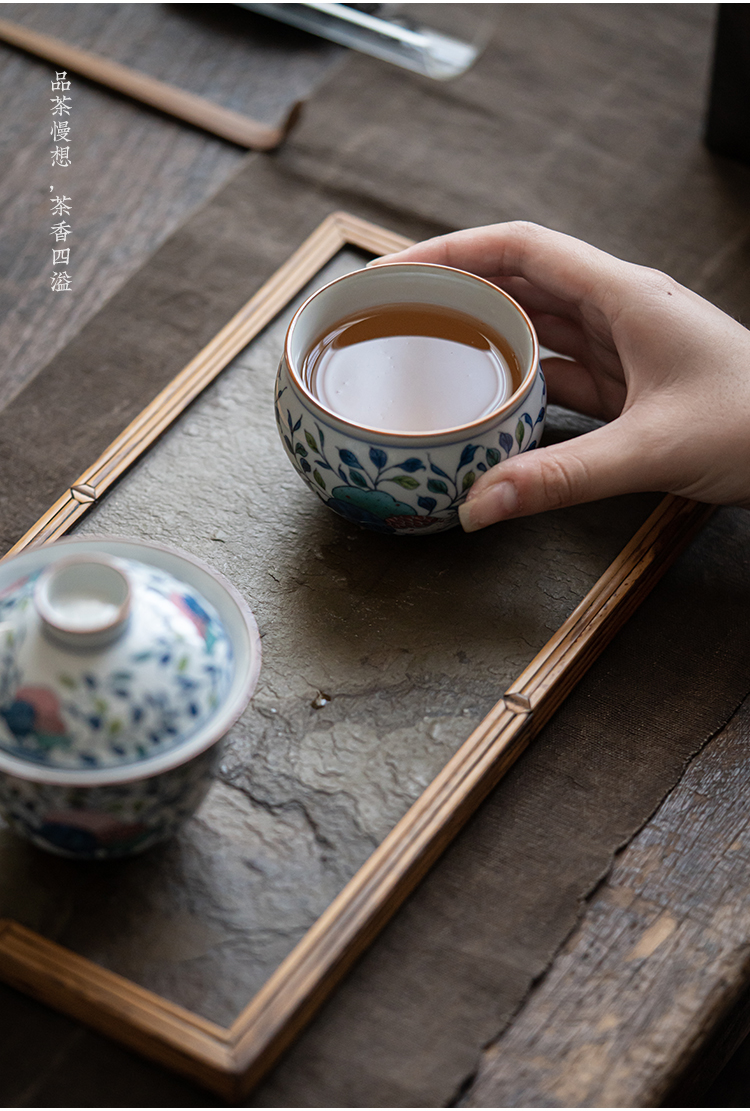 南涵功夫茶具主人杯手工青花品茗杯女個人專用杯子聞香杯禪意茶杯| 協貿