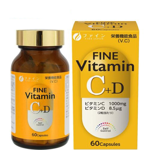 FINE 維他命C+D(650mg*60顆) | 日本必買 | 日本樂天熱銷