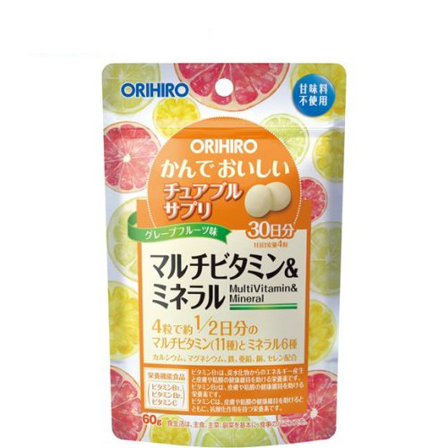 ORIHIRO 美味嚼錠Supple 綜合維他命＆礦物質(120粒) | 日本必買 | 日本樂天熱銷