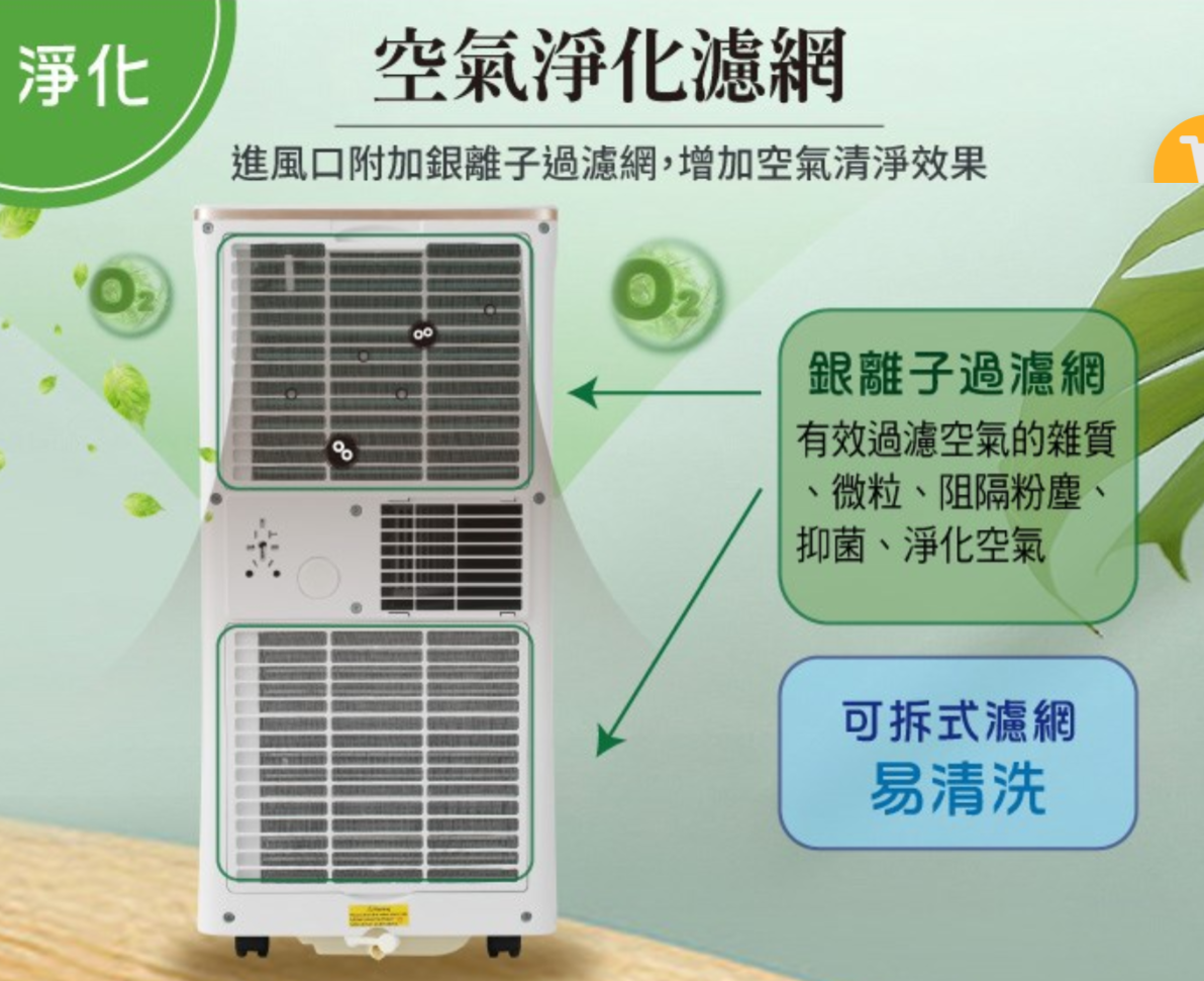 淨化空氣淨化濾網進風口附加銀離子過濾網,增加空氣清淨效果銀離子過濾網有效過濾空氣的雜質、微粒、阻隔粉塵、抑菌、淨化空氣可拆式濾網易清洗