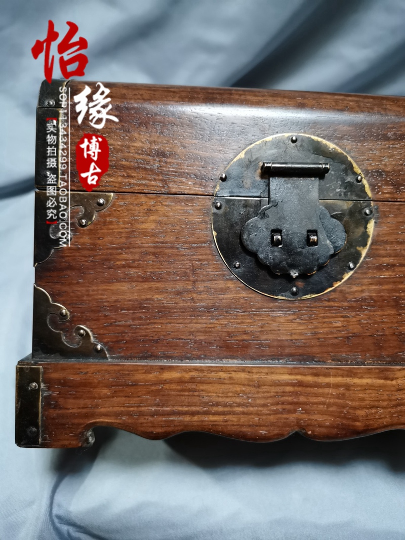 2373 古美術品　細密彫　龍文　木箱　首飾箱　時代物 2373 古美術品 細密彫 龍文 木箱 首飾箱 時代物 2373 古美術品