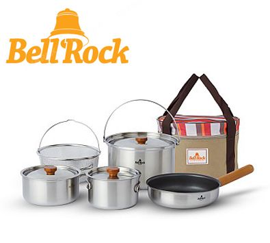 台南悠活運動家》Bell Rock 複合金不鏽鋼戶外炊具組Combi/07406 | 悠活
