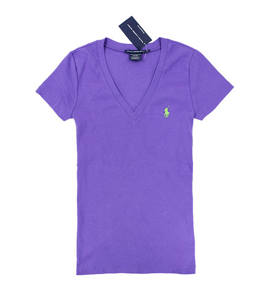 美国百分百【全新真品】ralph lauren sport 女生 大v领 小马 弹性