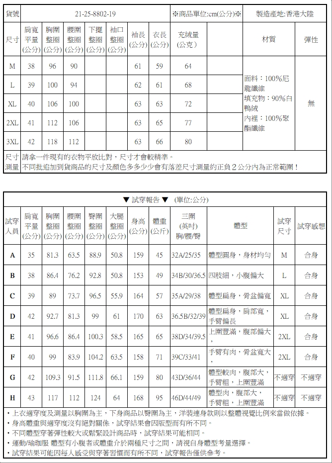 輕型立領羽絨外套短版90%白鴨絨【21-25-8802-19】ibella 艾貝拉