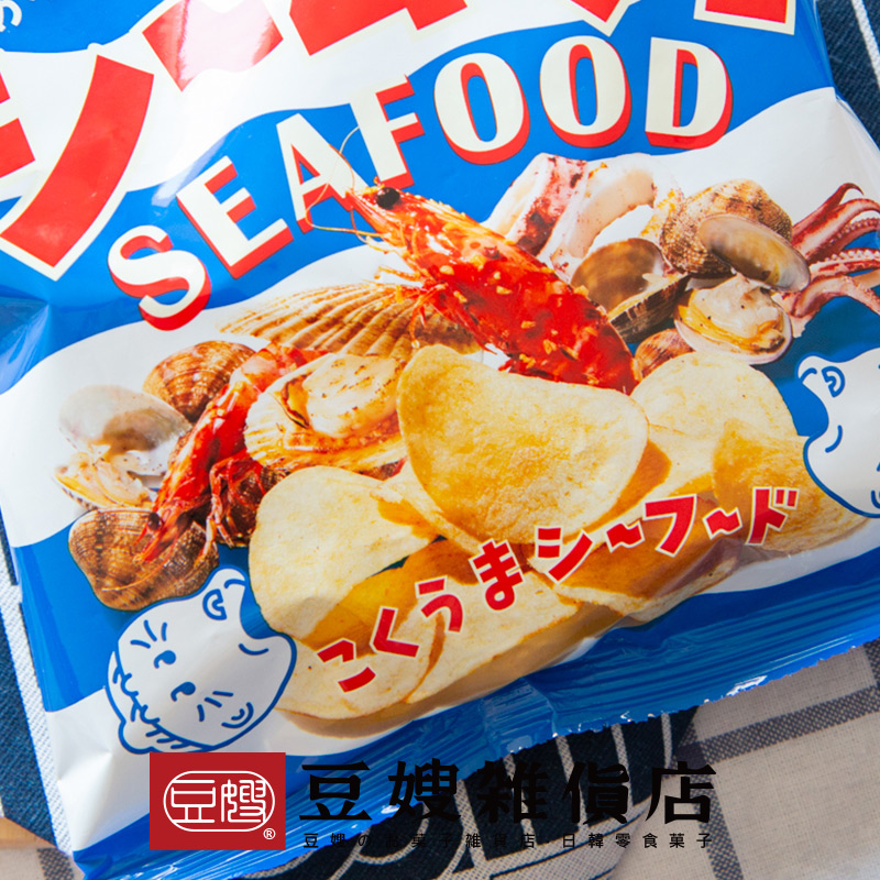 【豆嫂】日本零食 湖池屋 姆啾系列洋芋片(海鮮濃厚)