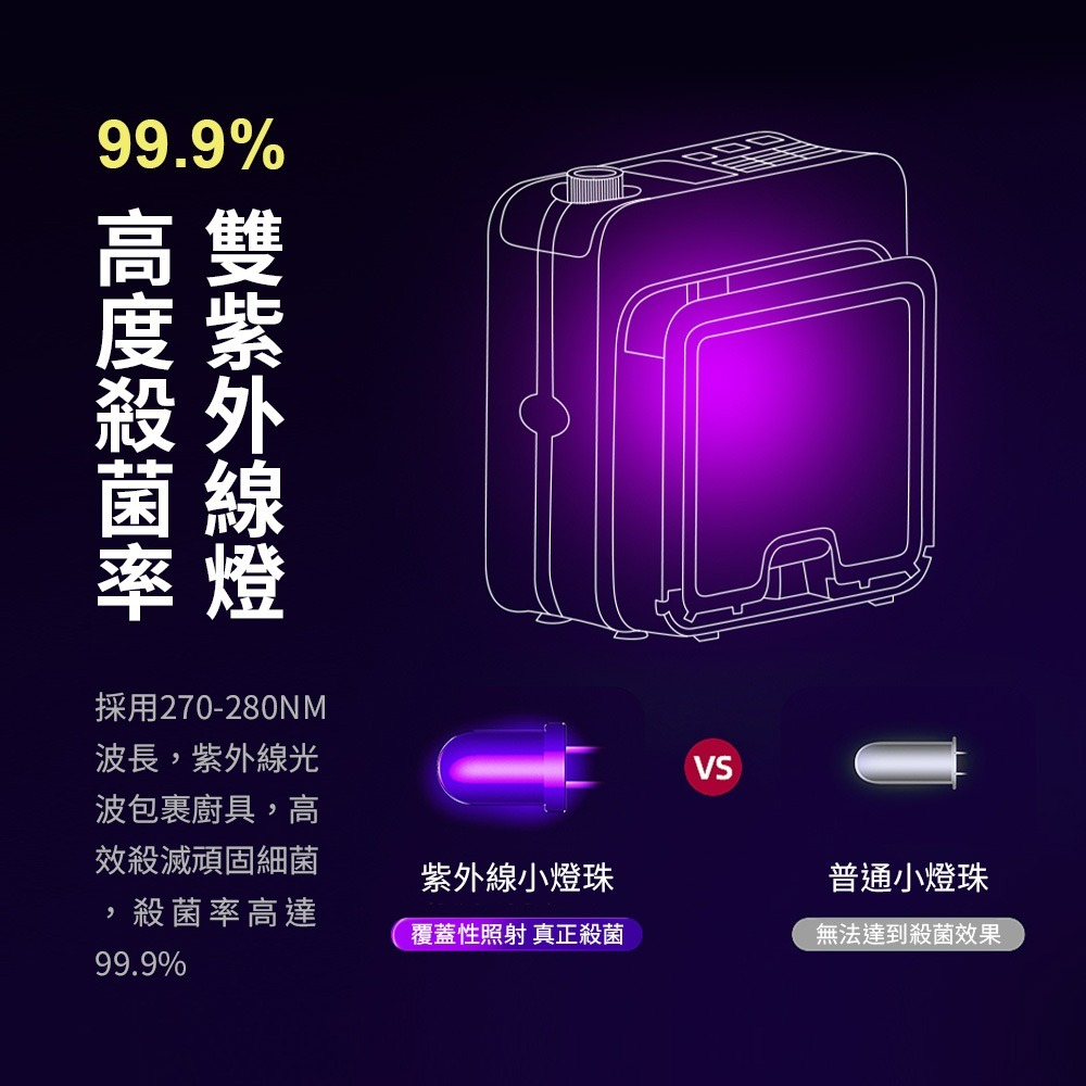mimax 米覓刀具消毒架紫外線殺菌殺菌消毒高溫殺菌拆卸方便易清潔一鍵