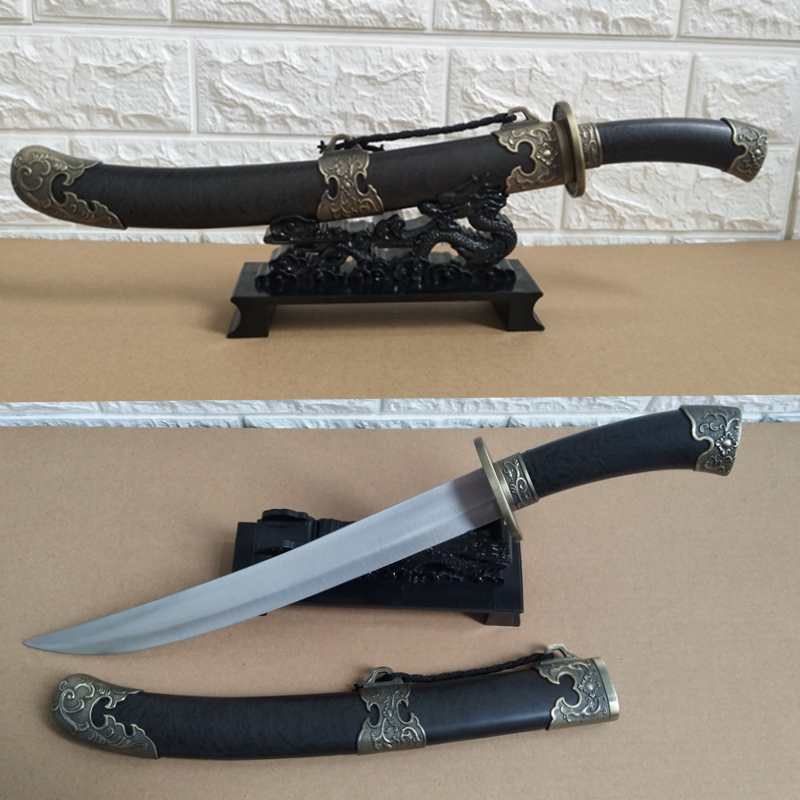 龍泉市工藝品刀劍繡春刀一體硬刀清刀蒙古刀裝飾刀古代兵器未開刃| 招財