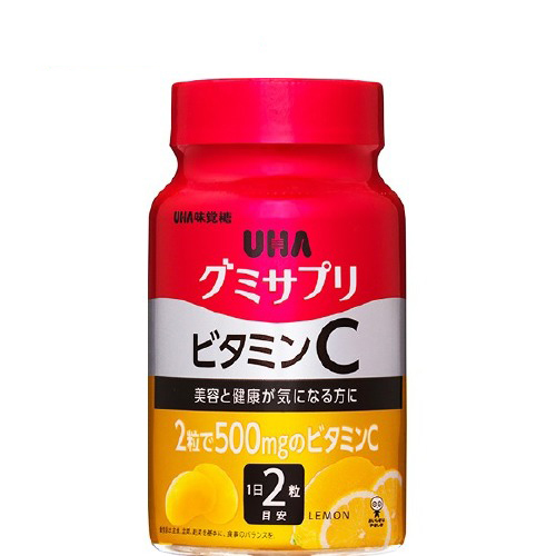UHA味覺糖 Gummy Supple 維他命C軟糖 30天份(60粒) | 日本必買 | 日本樂天熱銷