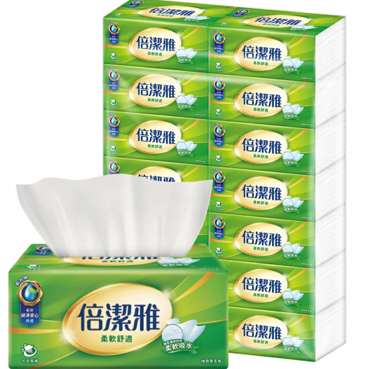 原廠直營【倍潔雅】箱購抽取式衛生紙