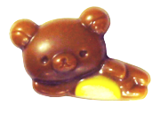 【豆嫂】日本零食 丹生堂 拉拉熊造型焦糖巧克力(80個/盒)/蘋果軟糖*新上架