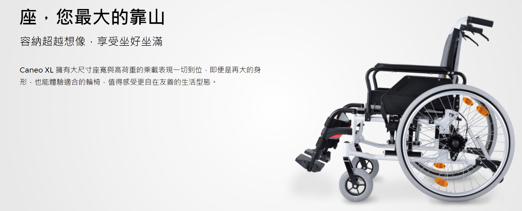光星NOVA 輪椅-高荷重調整移位型Caneo XL | 維俊明醫療用品行| 樂天市場Rakuten
