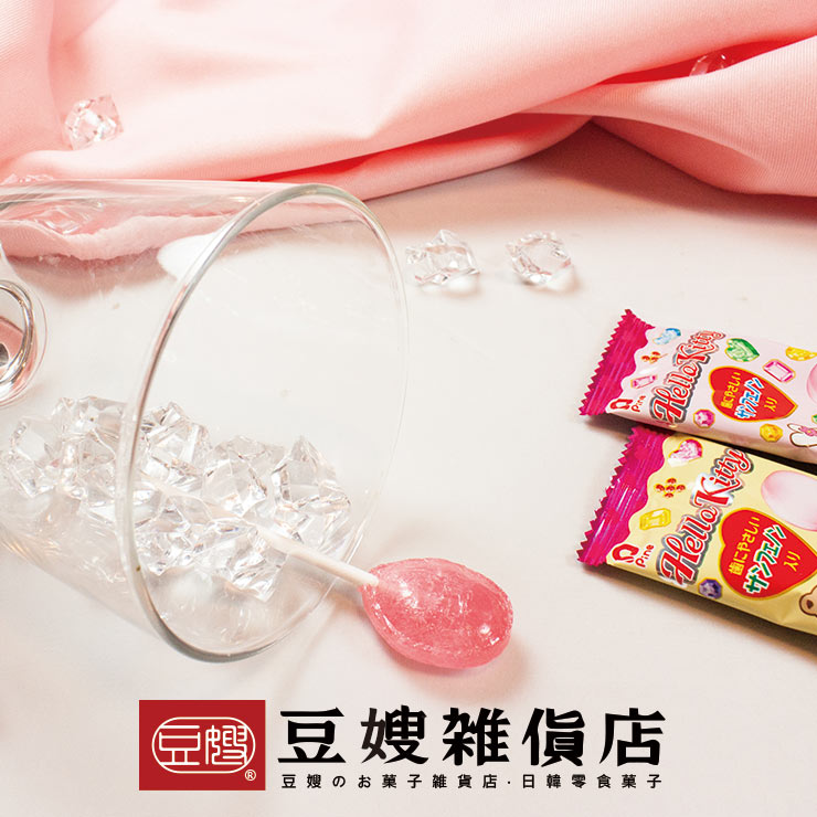 【豆嫂】日本零食 HELLO KITTY草莓棒棒糖(單支/隨機出貨)