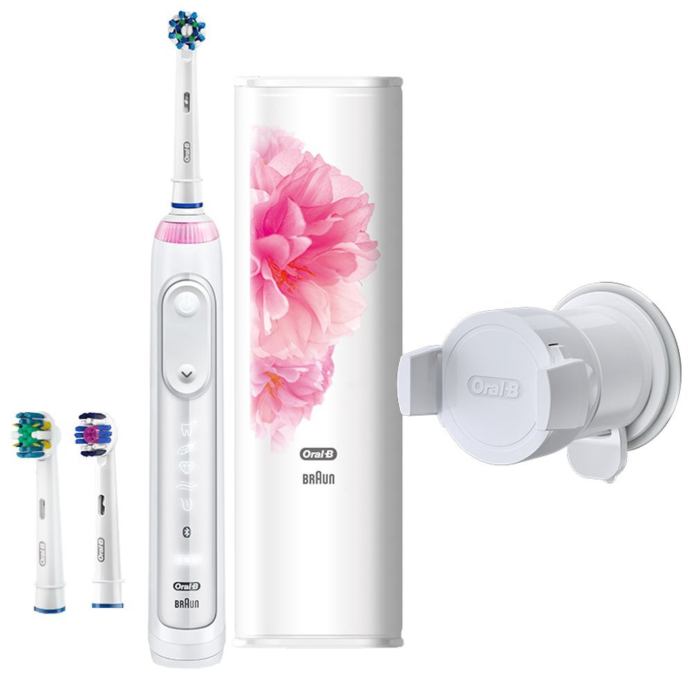 德國百靈Braun Oral-B Genius 9000 3D 電動牙刷玫瑰白限量高質感日系