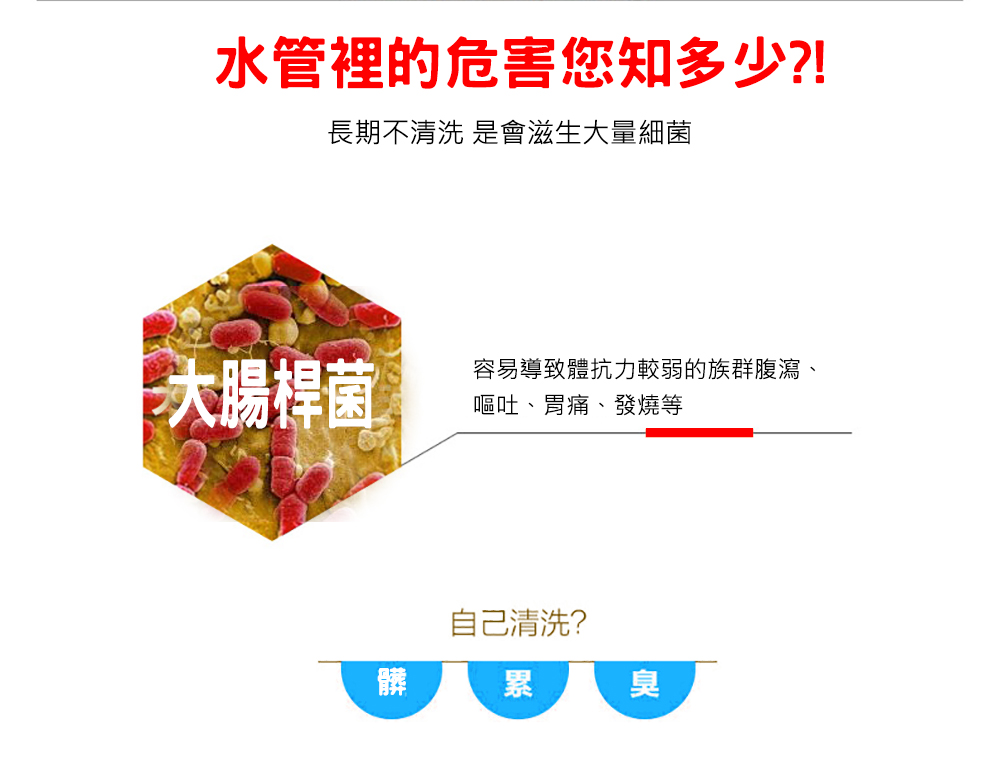 水管強力疏通黑垢萬用清潔棒