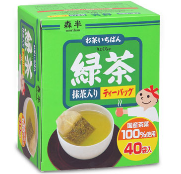 茶包　第一綠茶 抹茶裝綠茶 40包［100％使用日本國產茶葉。美味又便利］可冷泡| 日本國產 日本茶 綠茶 包 日本製 水出 超值 1個月分 業務用 水壺 抹茶裝 森半 共榮製茶 家庭用日本必買 | 日本樂天熱銷