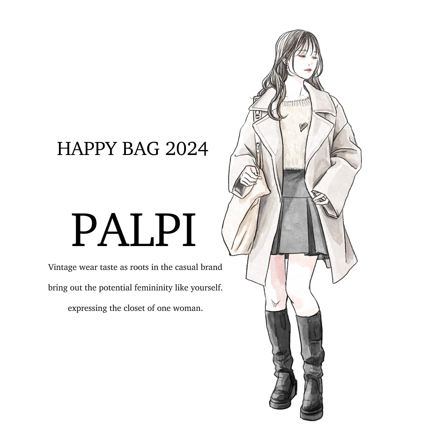 少量現貨】chico 2024福袋HAPPY BAG 日本福袋日本服飾| 舔手指日本小舖