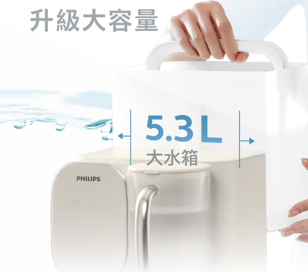 升級大容量PHILIPS5.3L大水箱
