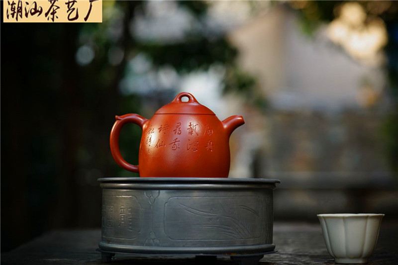 秦造六 純錫貨式茶托 五客 共箱 美しい造形の味わい深い逸品！7721